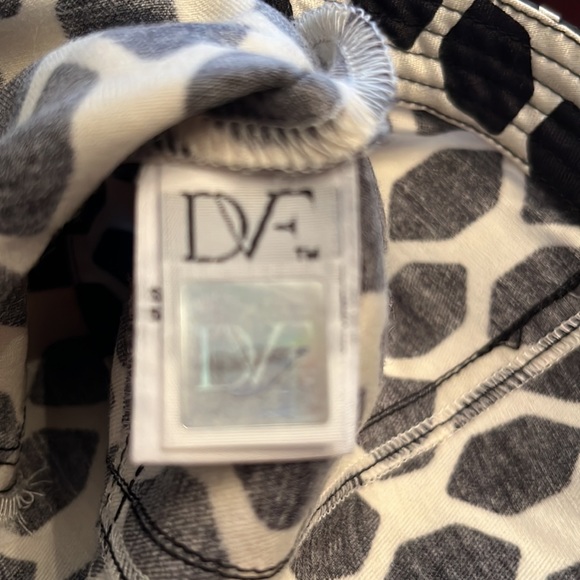 DIANEvonFURSTENBERG  Avalon Corset Top Jungle Diamond Black - Size 4 - Picture 8 of 9